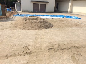 広島市立段原小学校　砂場用砂　納入