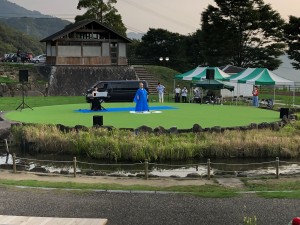 広島県安芸郡海田町　海田総合公園　ひまわりまつり　ひまわり　お庭　造園　維持管理　草花　夏　遊具　広場　スポーツ　休日　織田幹夫　人工芝