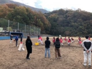 カープ　広島東洋カープOB　野球教室　野球　海田総合公園　ユニサス　スポーツ　維持管理　グラウンド　資材　スポーツ施設　施工　人工芝