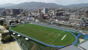 広島工業大学高等学校　スポーツ施設　スポーツ　サッカー　陸上競技場　グラウンド　改修　人工芝　舗装　グラウンド資材　黒土　混合土　広島市　スポーツ施設　施工　設計　テニス　野球　コート　ライン　ネット