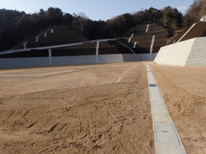 岡田運動公園　野球場　整備　グラウンド　スポーツ　施設　グラウンド資材　混合土　黒土　野球　テニス　サッカー　学校　校庭　グラウンド　整備　水たまり　砂埃　施工　設計　維持管理　芝　人工芝　お庭　造園　剪定　除草